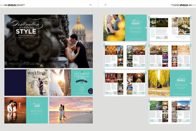 世界版式300强5 平面设计素材排版画册模板矢量PSD分层版式源文件