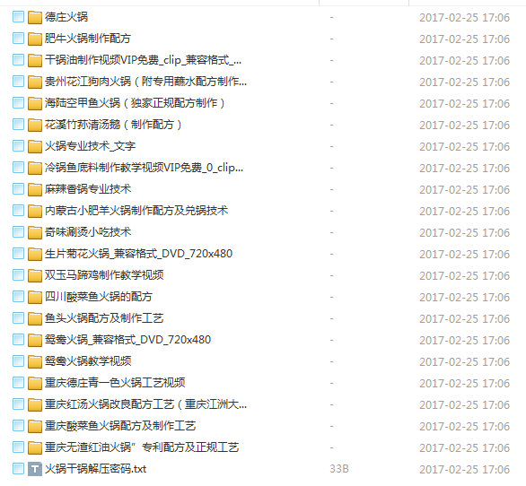 全国各地著名特色小吃配方技术教程 地摊小吃 全套视频文档资料