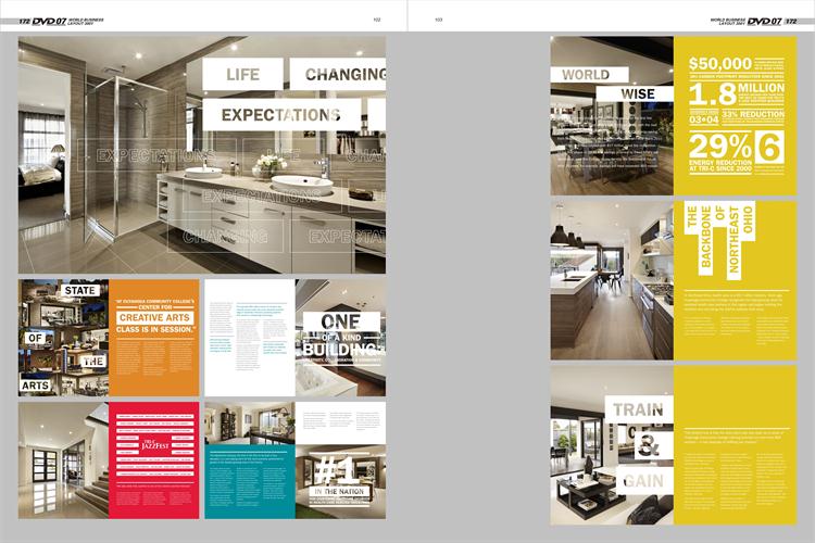 世界版式300强5 平面设计素材排版画册模板矢量PSD分层版式源文件
