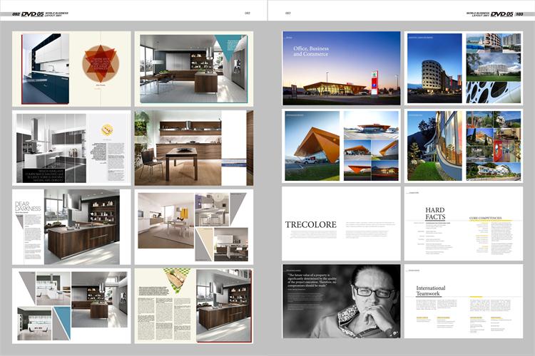 世界版式300强5 平面设计素材排版画册模板矢量PSD分层版式源文件