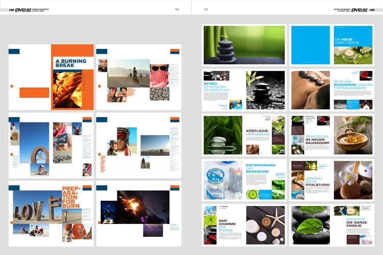 世界版式300强5 平面设计素材排版画册模板矢量PSD分层版式源文件