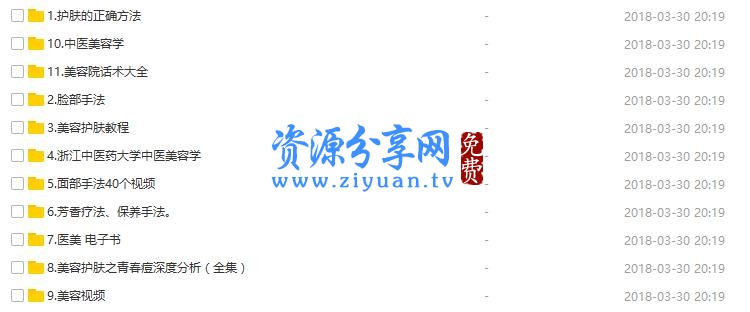 最新美容技能培训视频教程