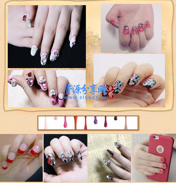 美甲diy技巧花样美甲培训开店视频教程