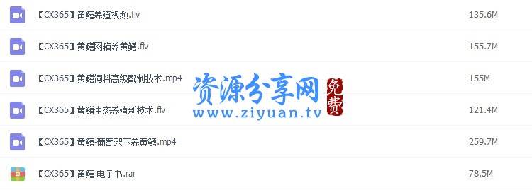 鳝鱼黄鳝养殖饲养技术资料视频教程大全