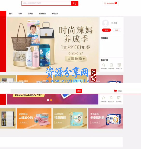 B2B2C多用户商城系统网站源码WSTMart 商淘软件